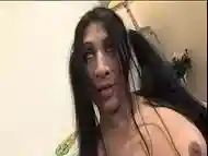 Transsexual teen with pigtails fucked like a bitch