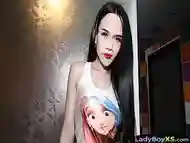 Wava the ladyboy looks like an asian shemale snowwhite chick