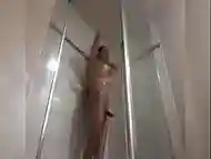 asian trans anairb bubble soap masturbation in the shower