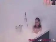 Nude tranny porn in the soapy tub