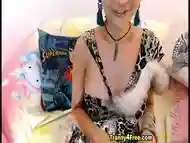 Big Breast Tranny Rubbing her cock through her sexy Panties