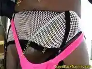 Bigtitted nubian transsexual sucked off