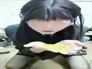 Chinese shemale AICAO01 anal masturbates and eats poop