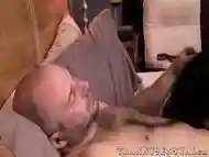 David Chase gets ass hammered by brunette shemale Gina Hart