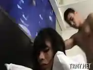 Exquisite Tranny Loses Control