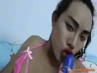 Ladyboy Sara Jerks Off Solo