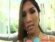 Ladyboy Tip Jerks Off And Gives Blow And Fucked Bareback