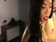 Ladyboys Mos And Meme Give Guy A Double Blowjob