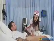 Petite trangender nurse gets ass pounded