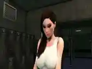 Police bitch fucking brunette futa, 3d FUTANARI GamePlay