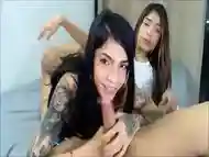 Tattooed tranny enjoying her lover s cock to the fullest