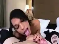 Ts chick fucks lesbo dick after bj